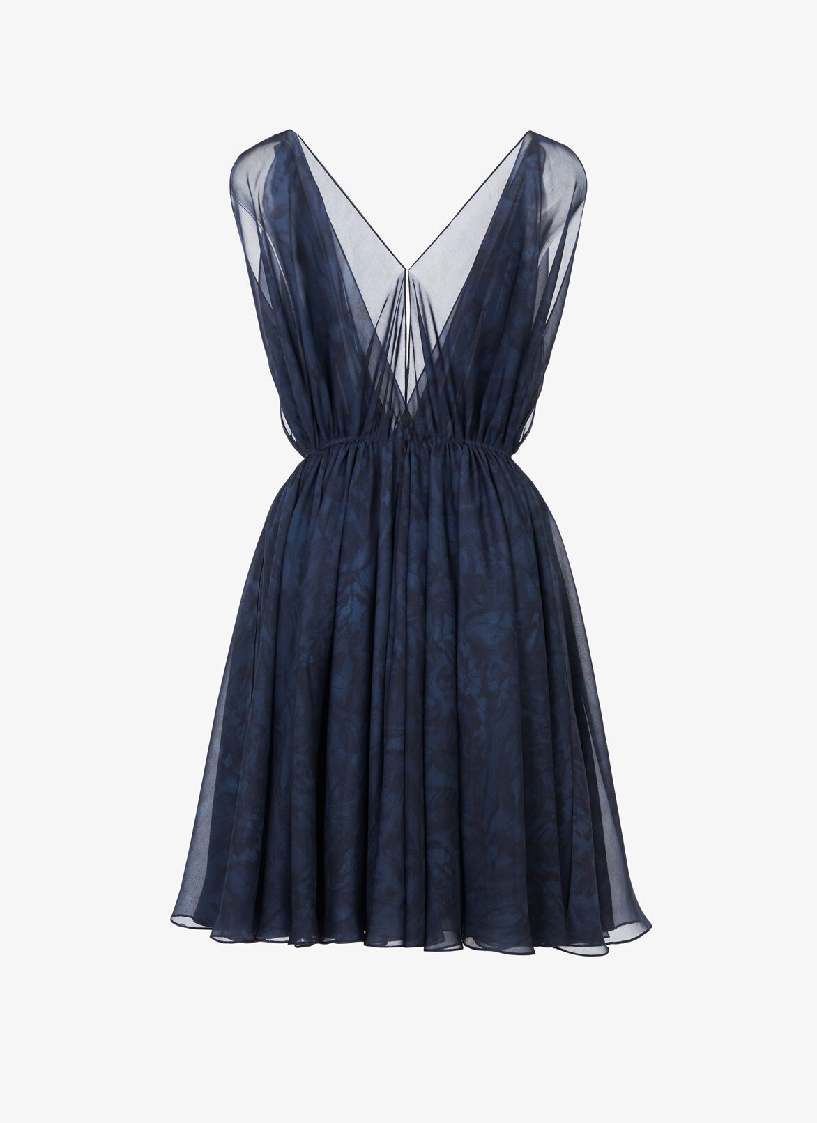 SLEEVELESS DRESS FLEURS MOUSSELINE BLUE RUSSIAN ALAÏA RUSSIAN BLUE  SLEEVELESS DRESS FLEURS MOUSSELINE BLUE RUSSIAN